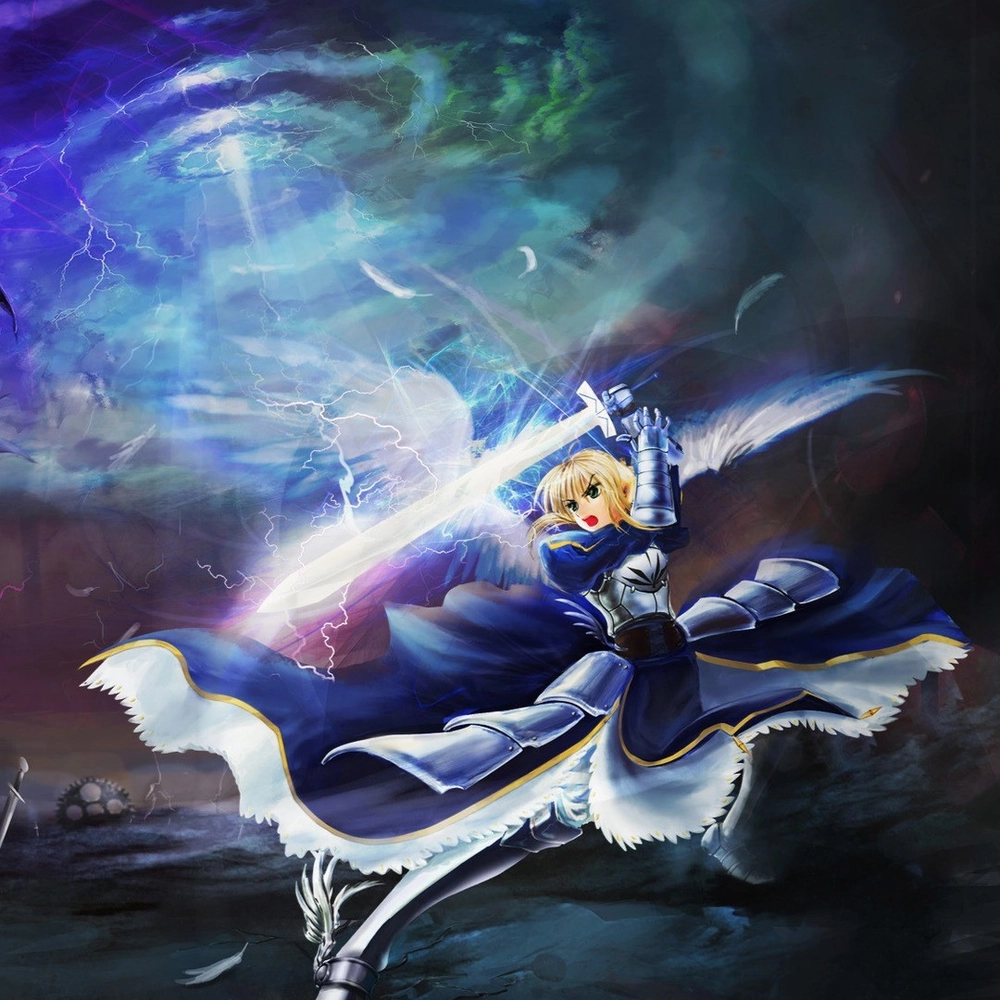 ảnh saber 4k đổ bóng chân thực