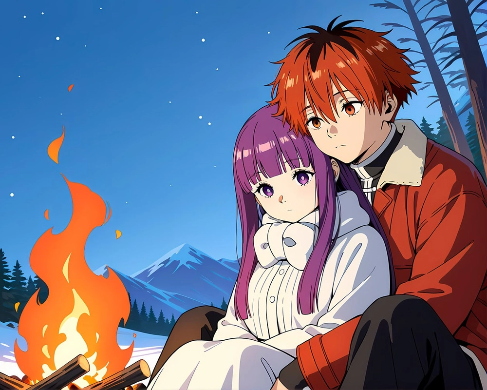 ảnh stark frieren nghệ thuật anime