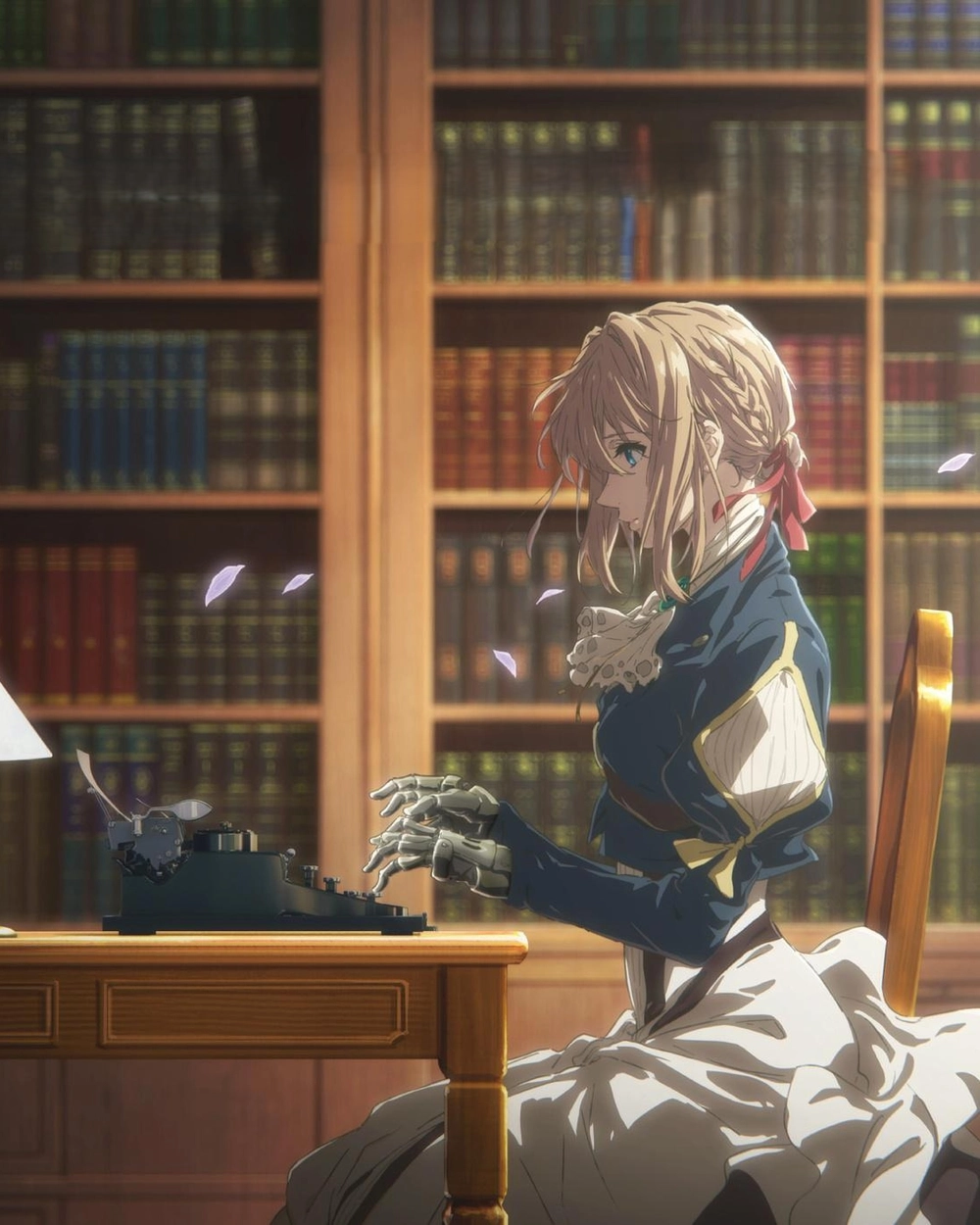 hình ảnh violet evergarden dịu dàng và đẹp nên thơ 