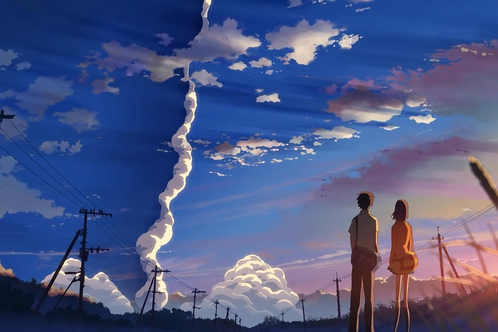 ảnh nền anime 5cm per second 