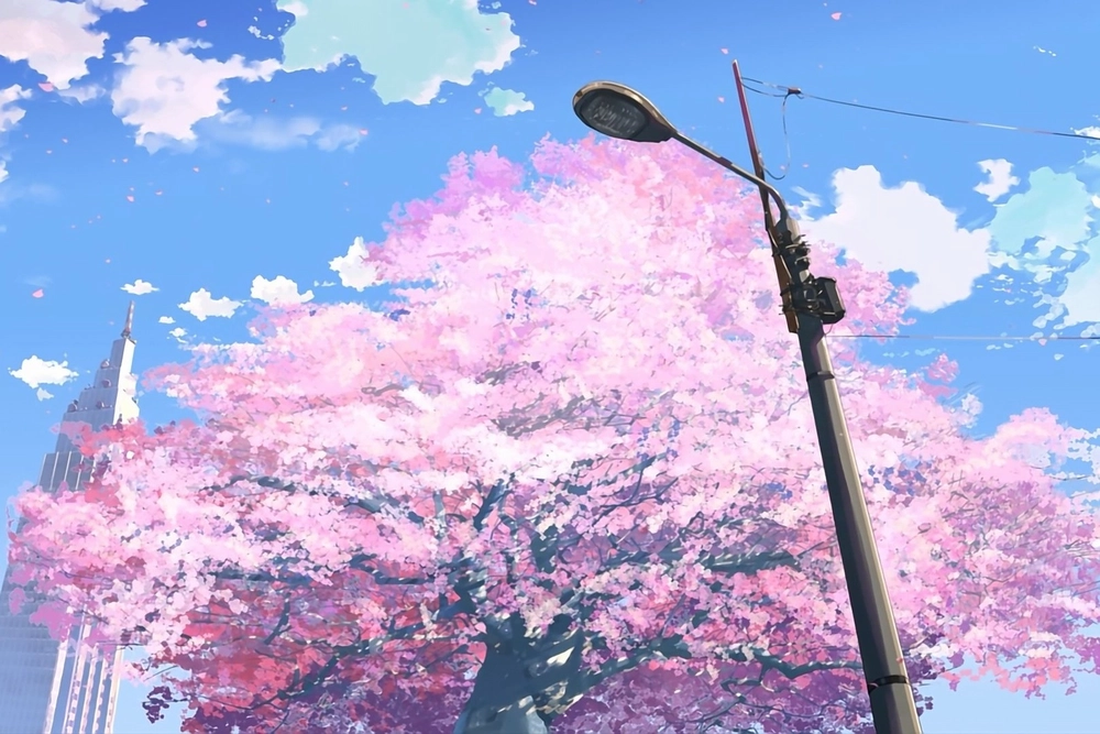 cảnh phim anime 5 centimeters per second 