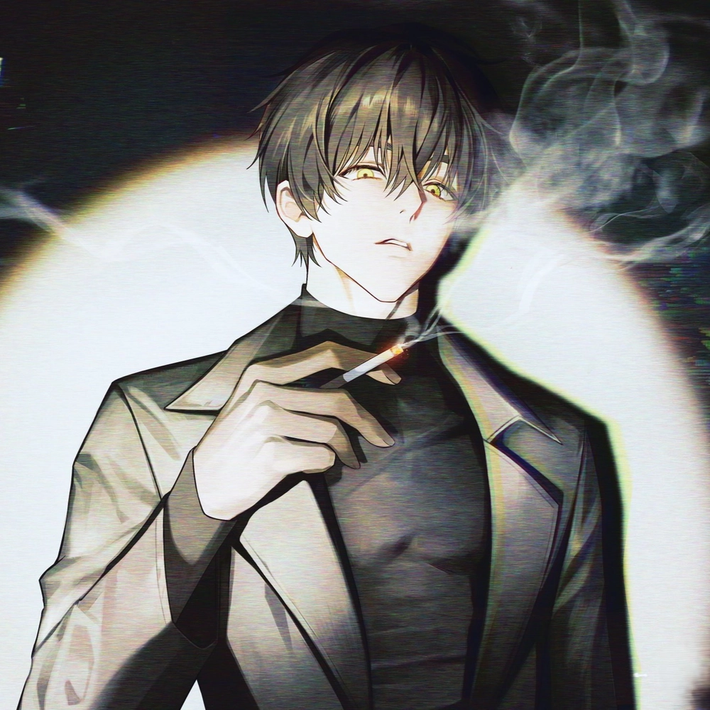 hình ảnh anime hút thuốc ngầu chill