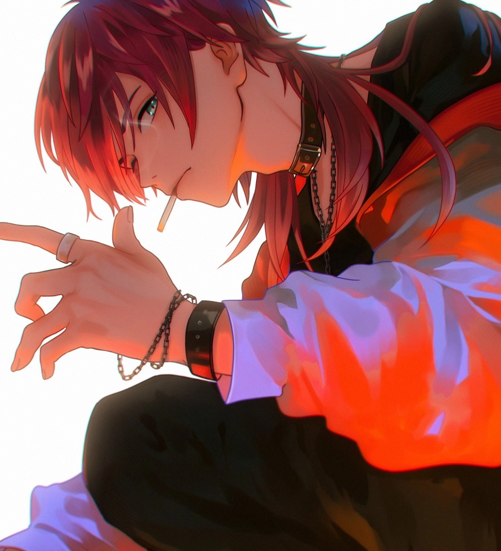 ảnh anime hút thuốc buồn