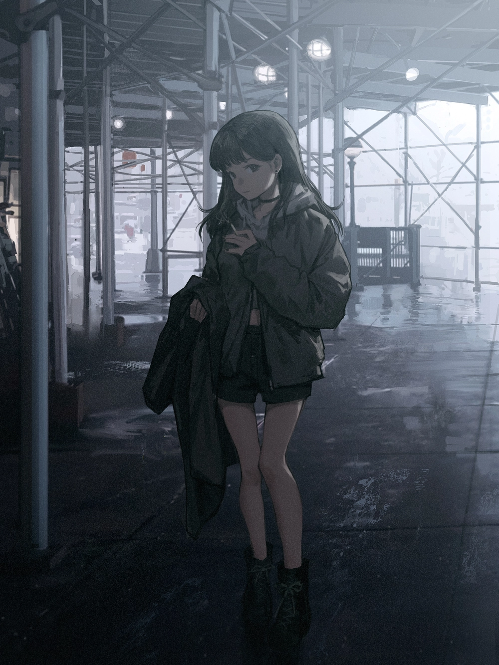 hình ảnh anime ngầu hút thuốc đẹp