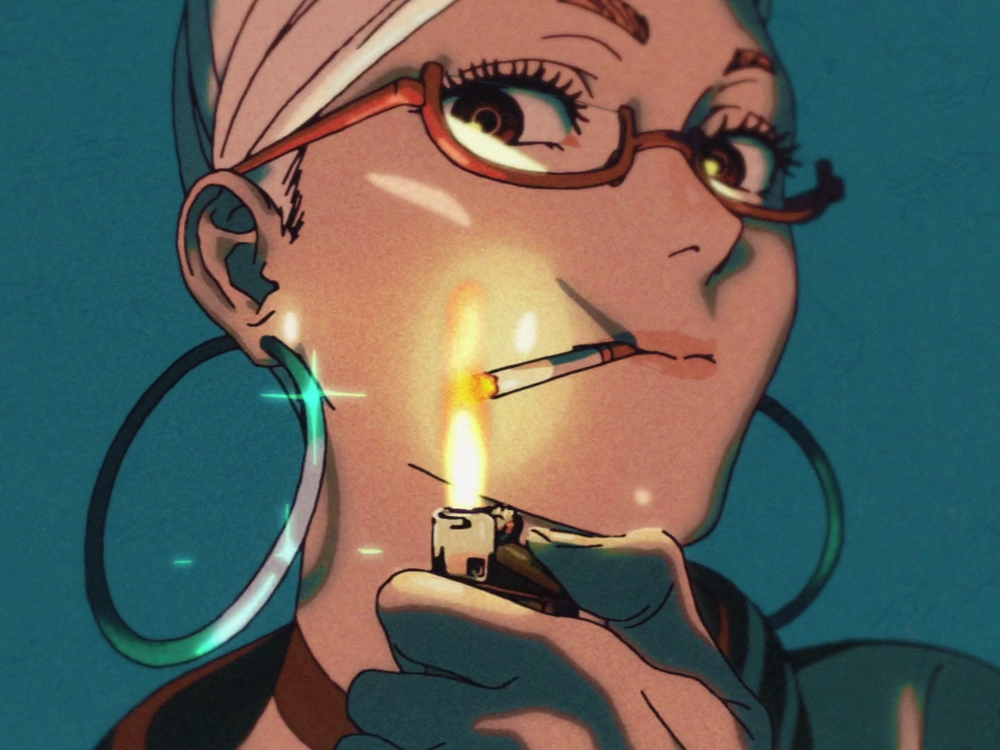 hình ảnh anime nữ hút thuốc lạnh lùng