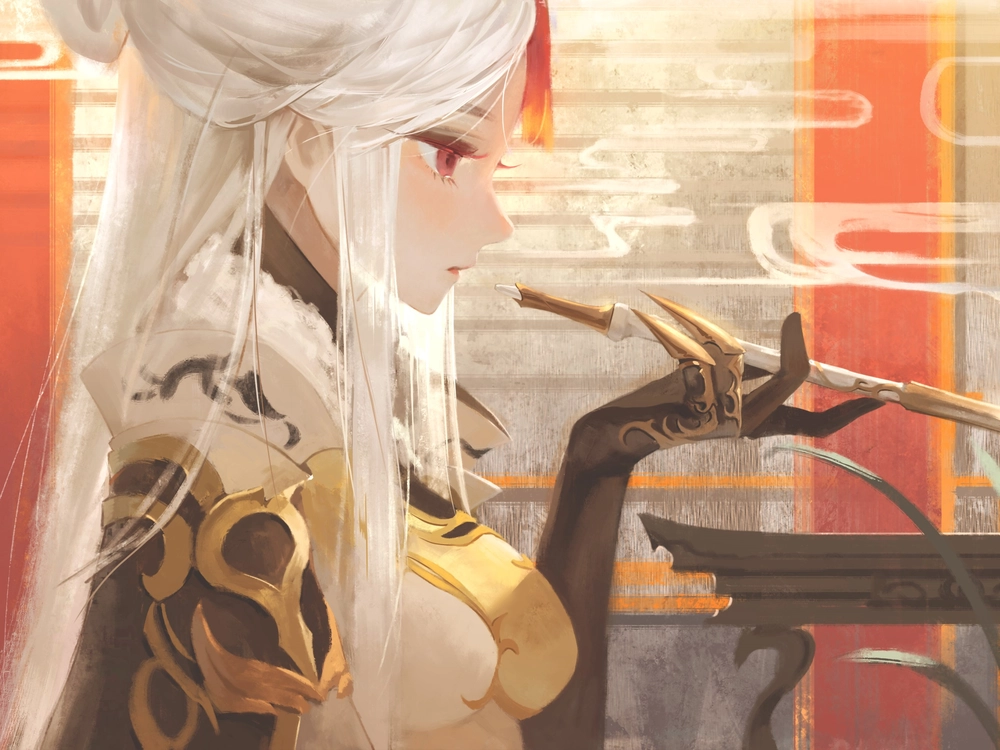 anime hút thuốc hình ngầu