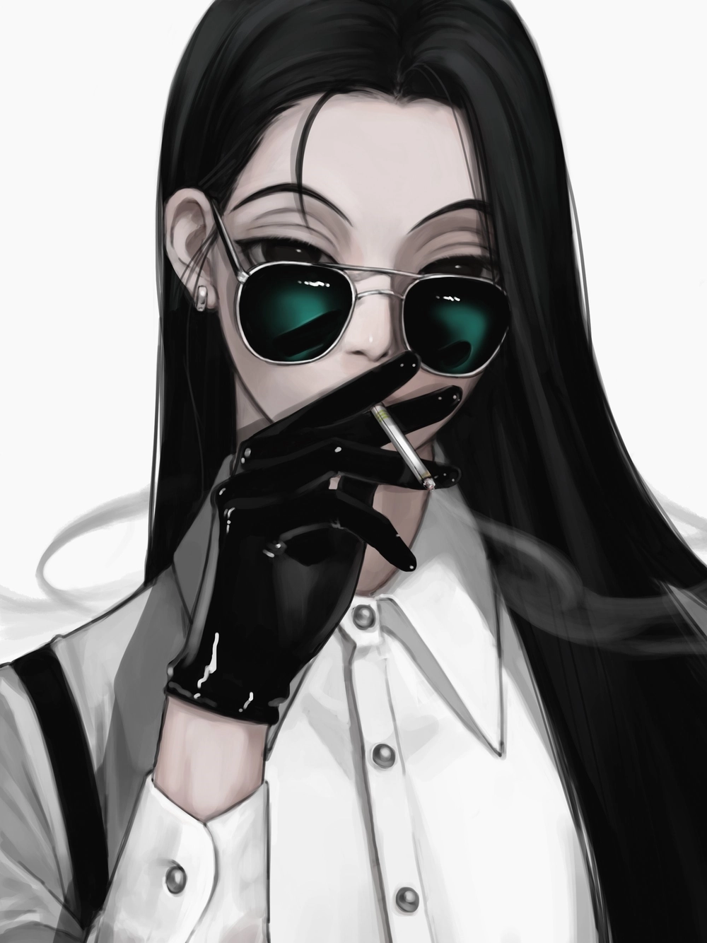 hình ảnh anime hút thuốc buồn chất