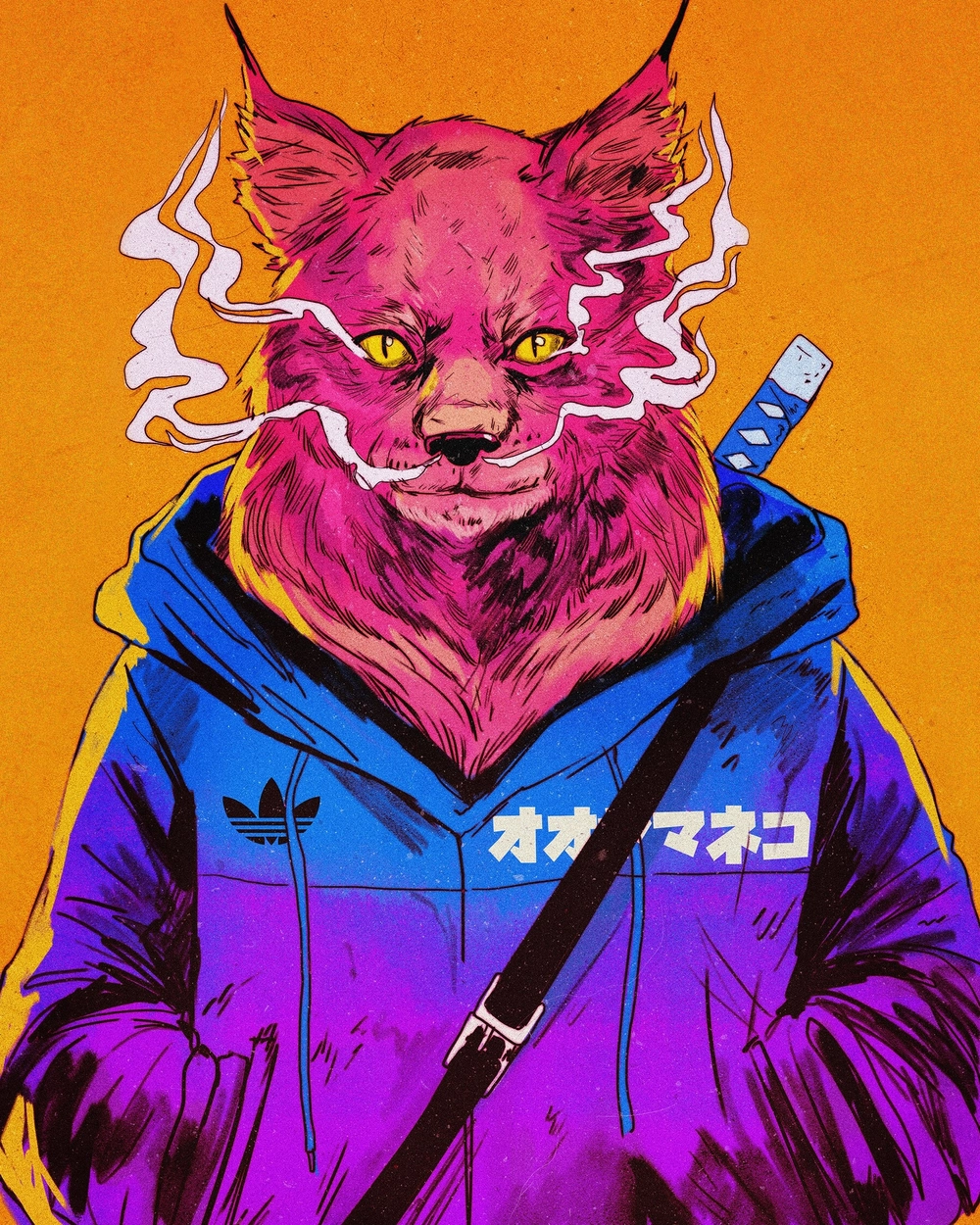 ảnh anime hút thuốc trong mưa