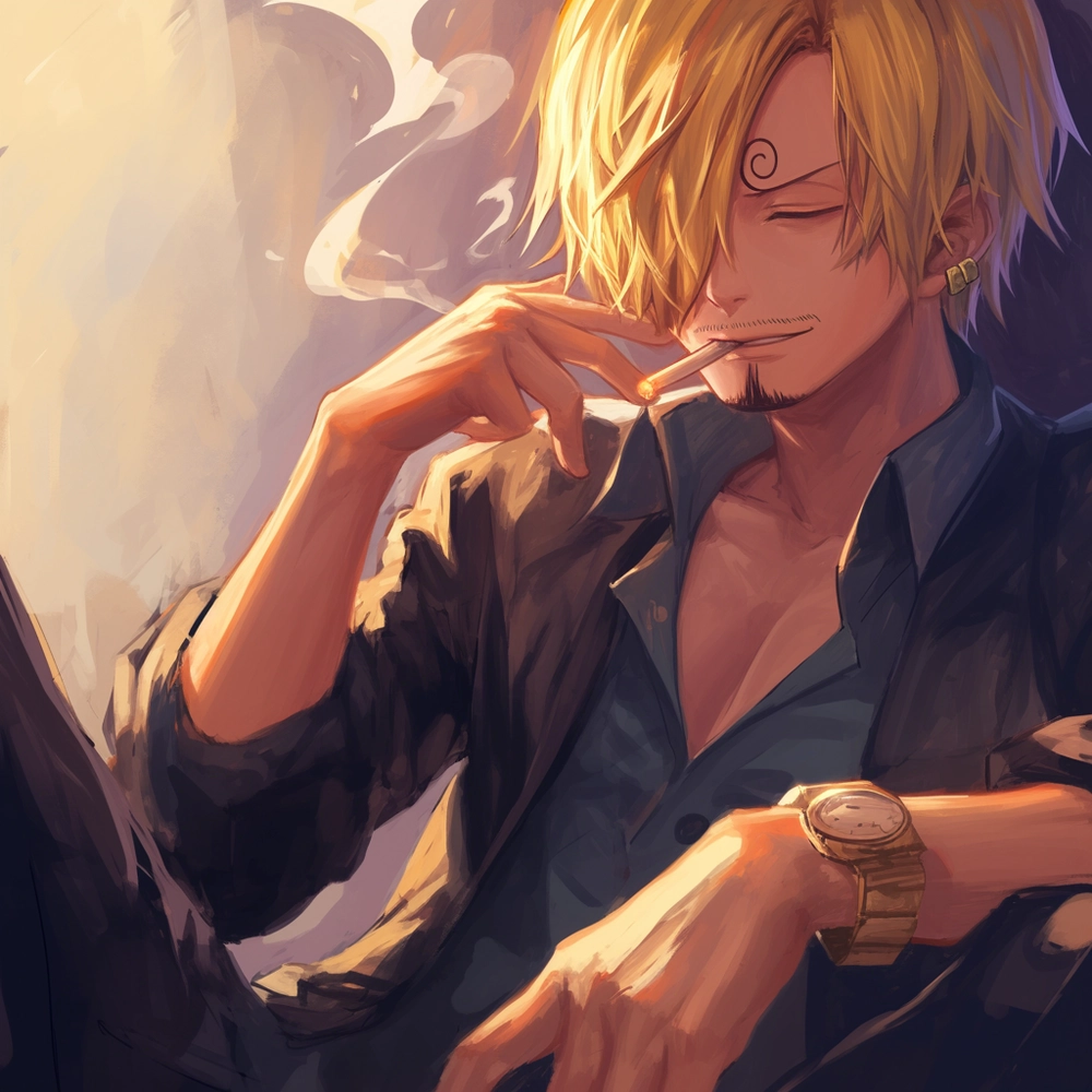 anime hút thuốc hình ảnh nam buồn