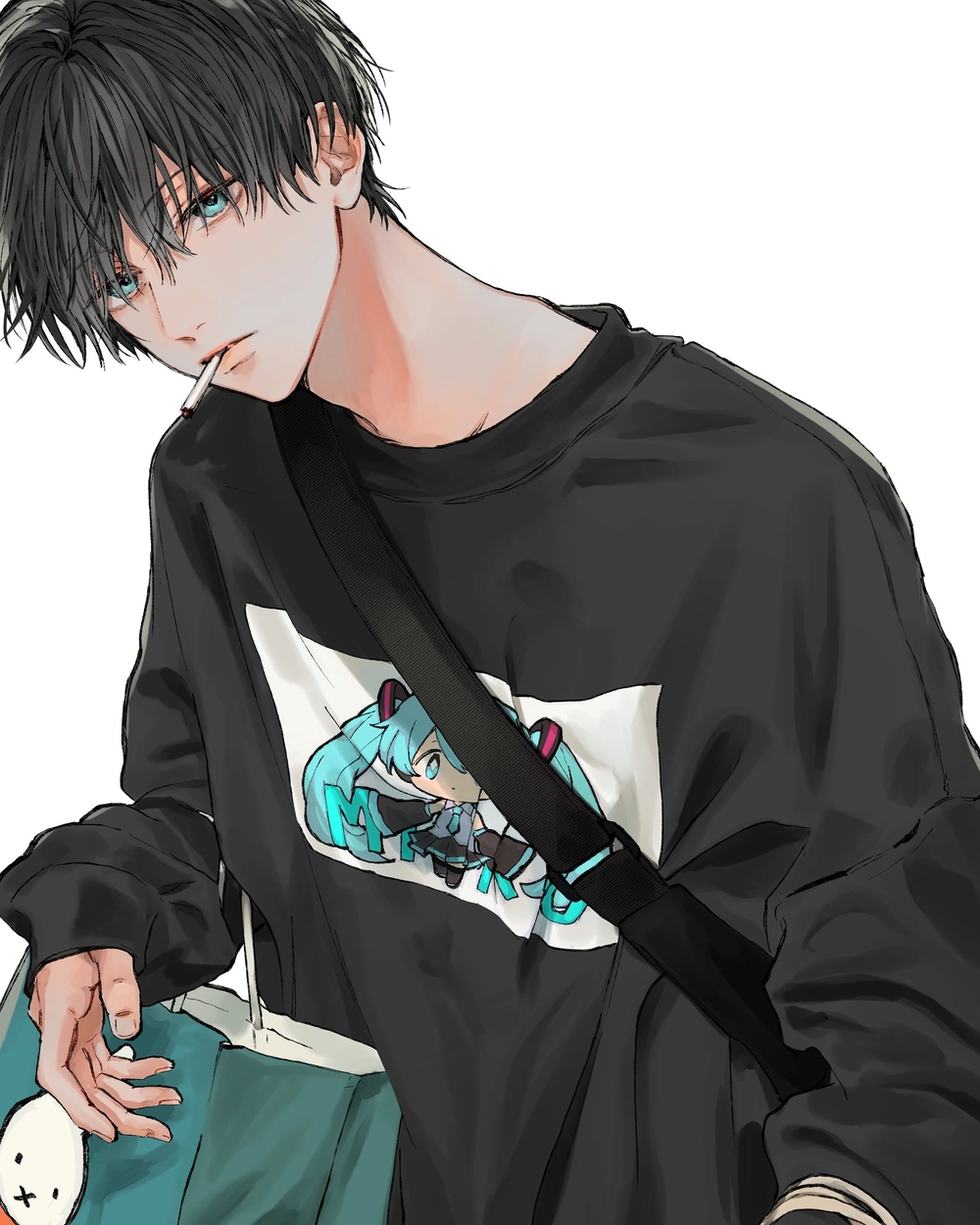 anime hút thuốc hình nam chất