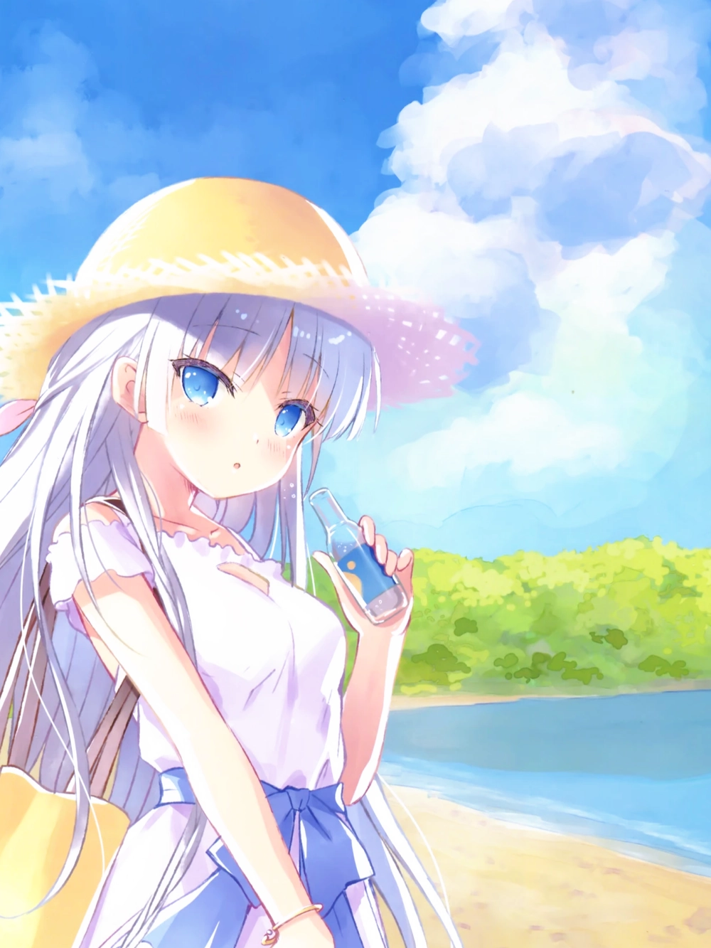 ảnh anime nữ mùa hè mang phong cách Nhật Bản