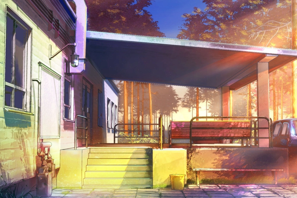 anime mùa hè tuyệt vời trong ánh chiều tà