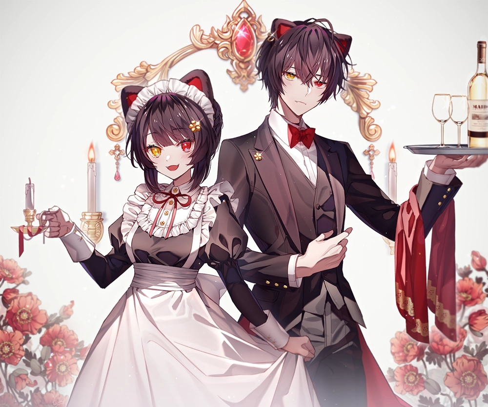 ảnh anime quản gia dễ thương