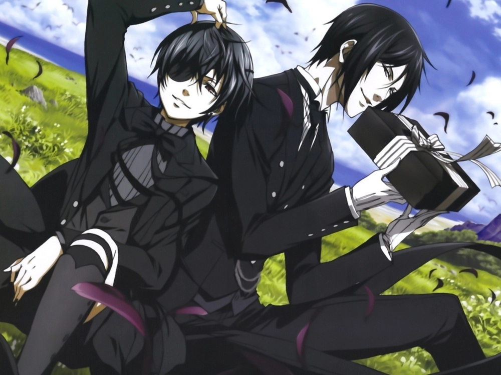 ảnh anime quản gia phong cách dark