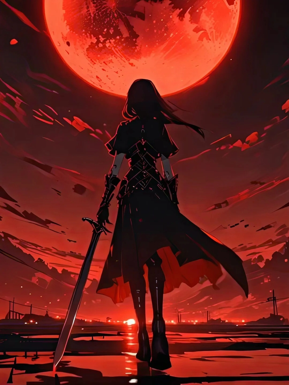 ảnh anime quay lưng