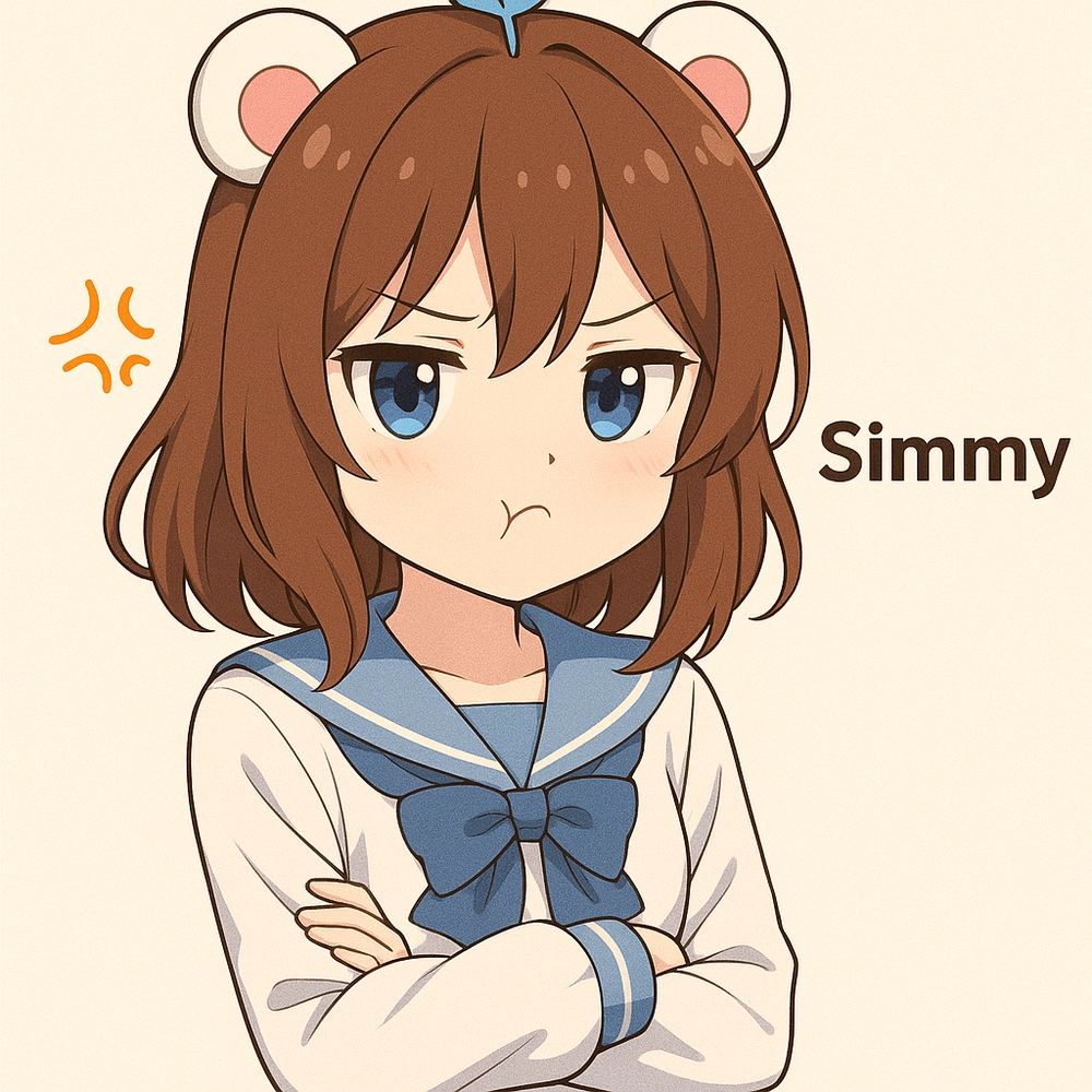 ảnh simmy anime đang giận dữ 