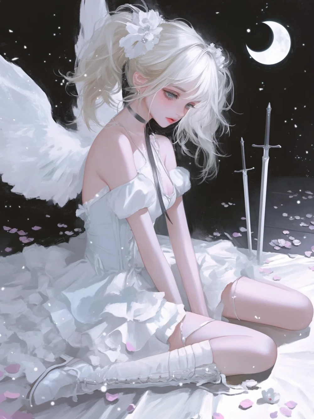 ảnh anime thiên thần nữ 8