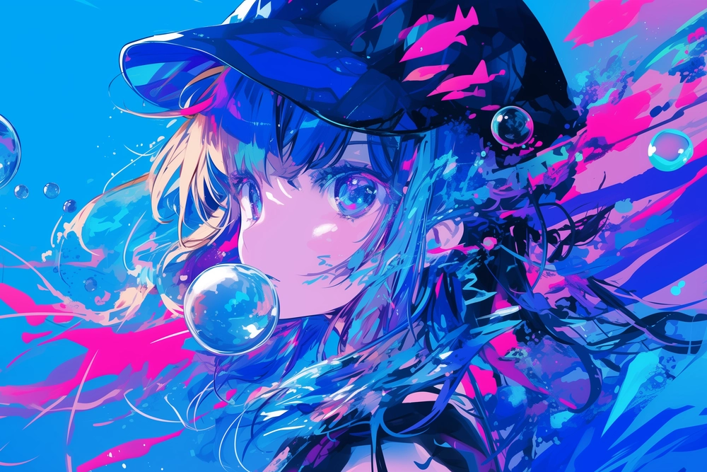 hình anime nữ vô cảm 