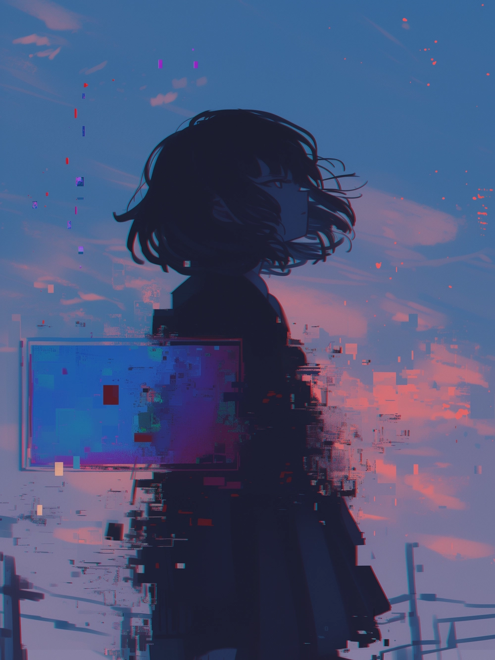 ảnh anime vô cảm 