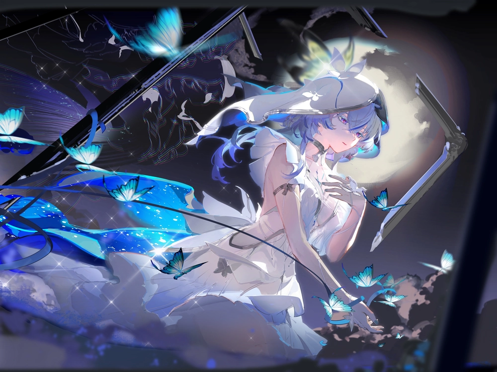 hình anime nữ vô cảm ấn tượng 