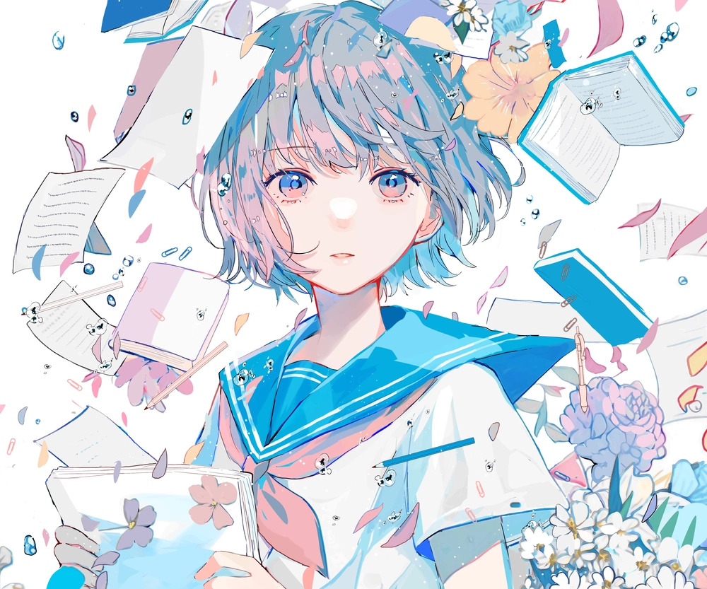 ảnh anime nữ lạnh lùng vô cảm ngầu 