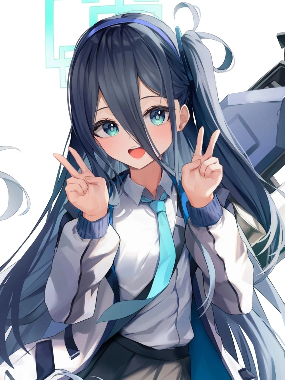 ảnh arisu blue archive phong cách học đường