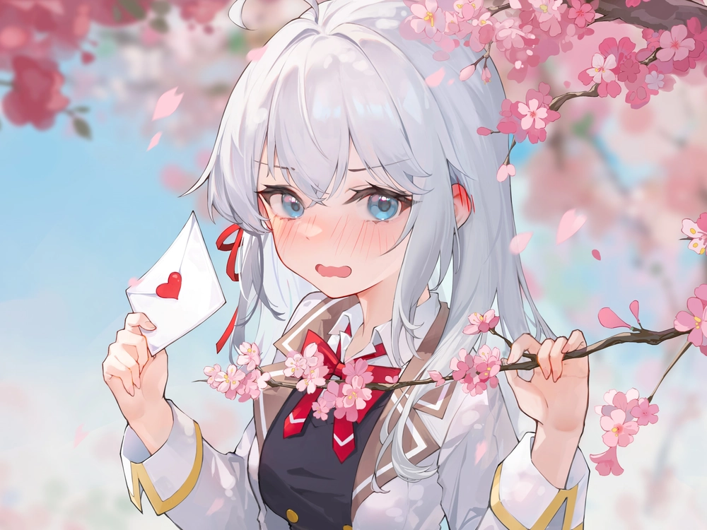 hình anime arya dưới nắng chiều