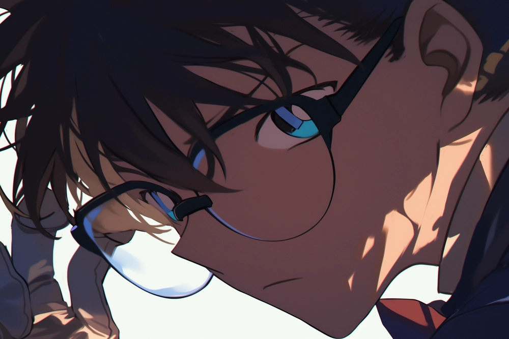 ảnh kudo shinichi buồn 