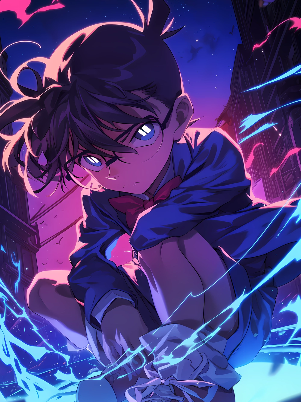 hình ảnh conan cute và tinh nghịch 