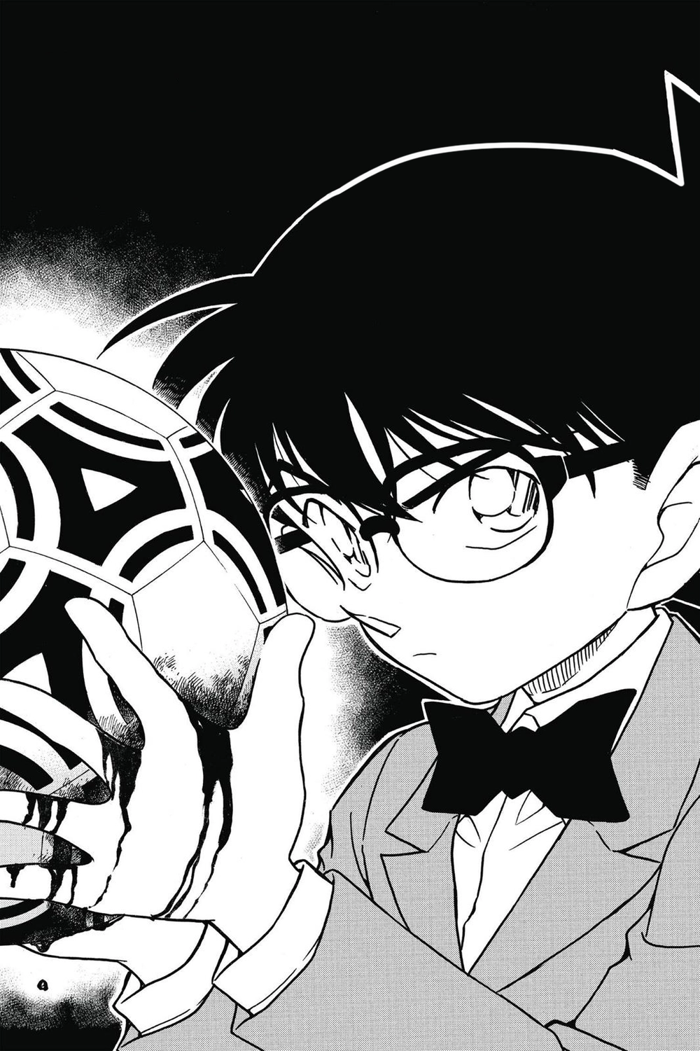 ảnh conan trắng đen 