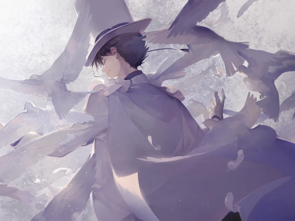 ảnh conan ngầu đội mũ 