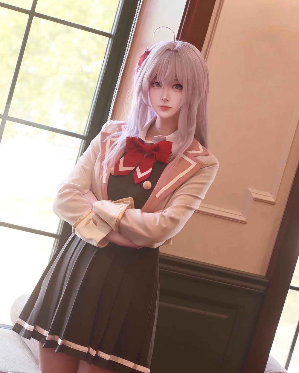 ảnh cosplay arya concept học đường 