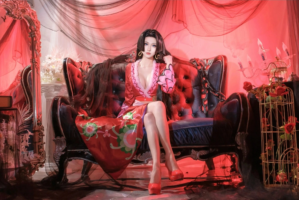 boa hancock bikini cosplay gợi cảm