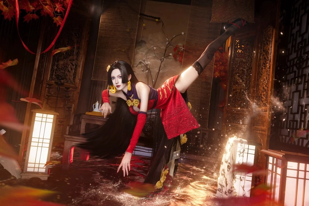 one piece cosplay boa hancock nữ tính