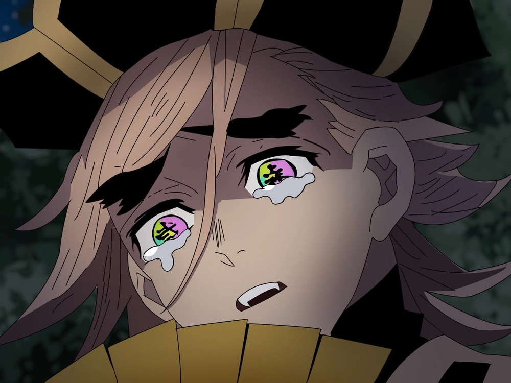 ảnh Shinobu và Douma trong trận tử chiến 