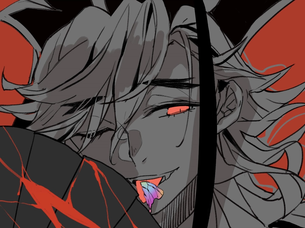 ảnh thanh gươm diệt quỷ Douma ánh sáng u ám 