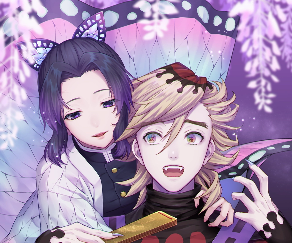 ảnh Shinobu và Douma anime