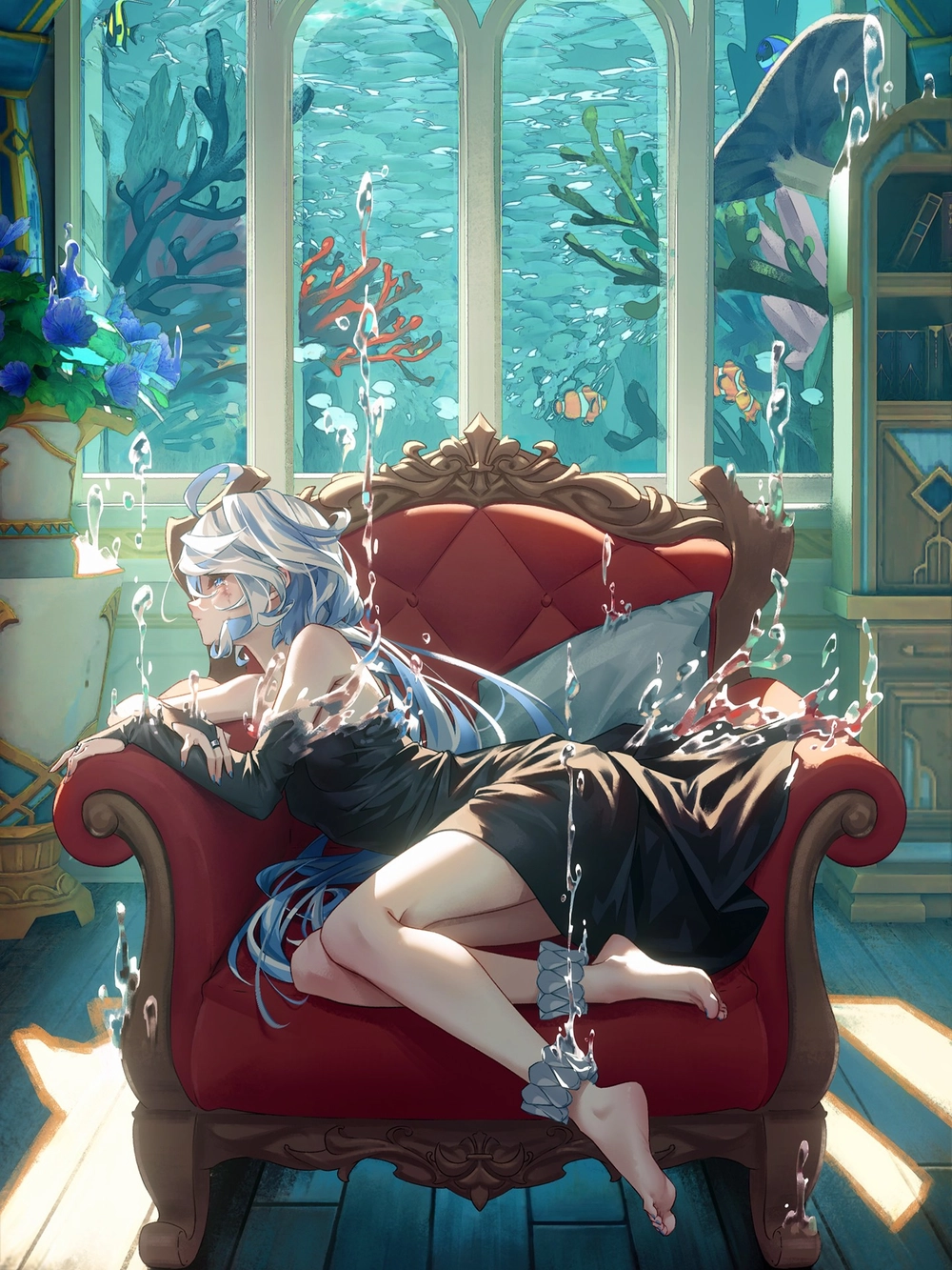 ảnh furina chibi đáng yêu từ game genshin 