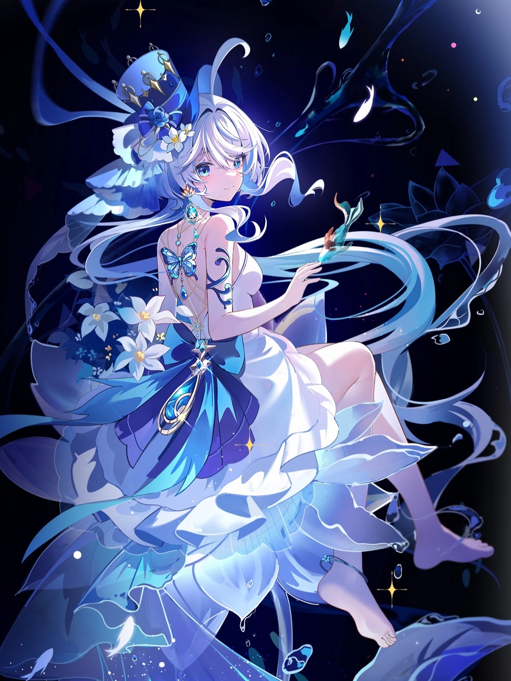 ảnh anime furina cuốn hút