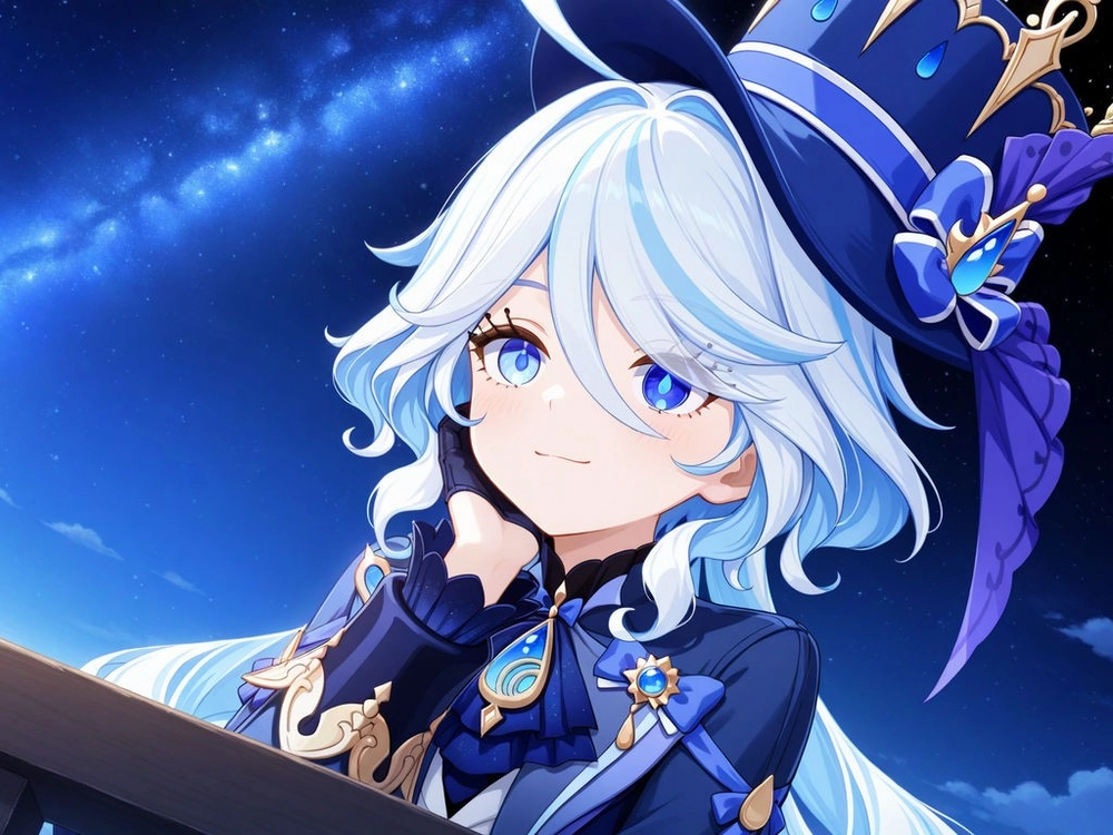 ảnh genshin impact furina sắc nét 