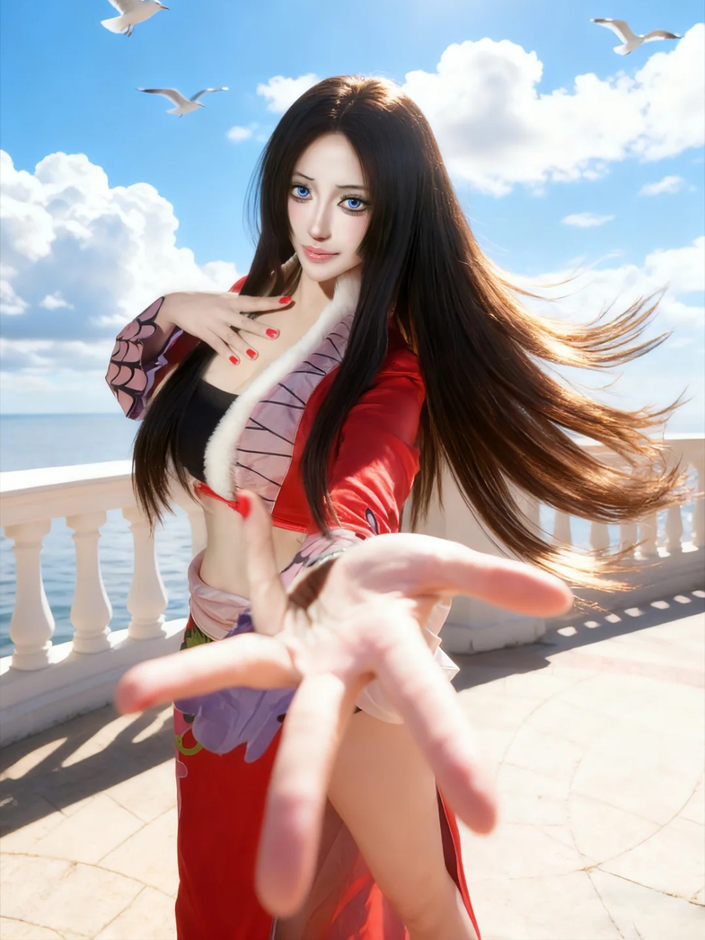 ảnh gái cosplay boa hancock 2