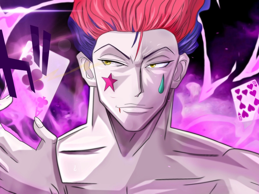 ảnh hisoka × gon ánh mắt đối đầu 