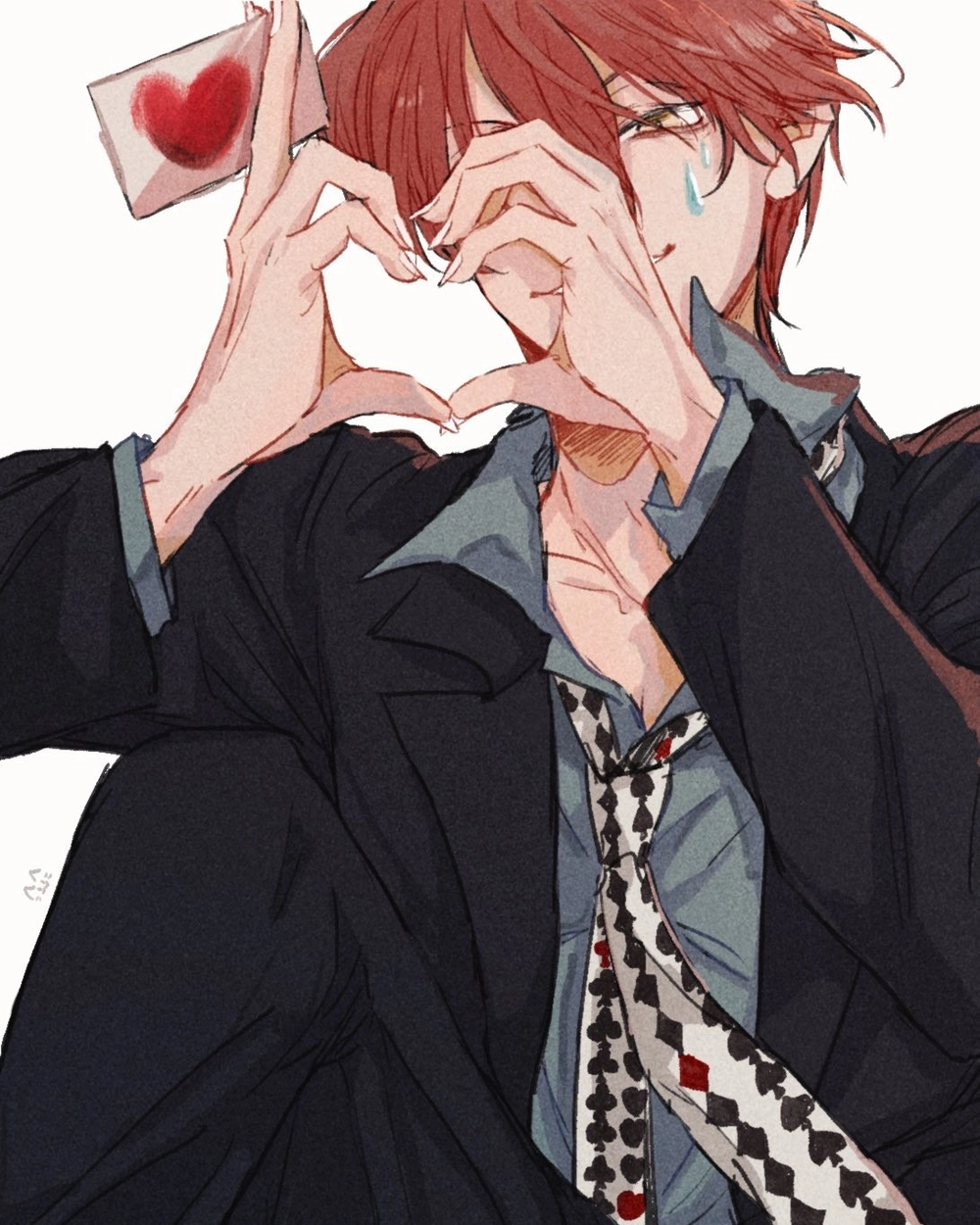 hisoka chibi dáng ngồi đáng yêu 