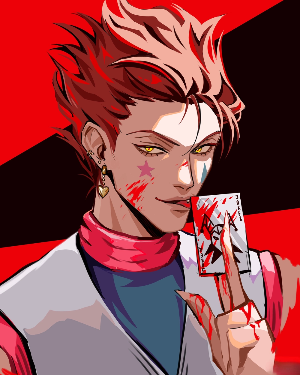 hisoka hunter x hunter ánh mắt đáng sợ 