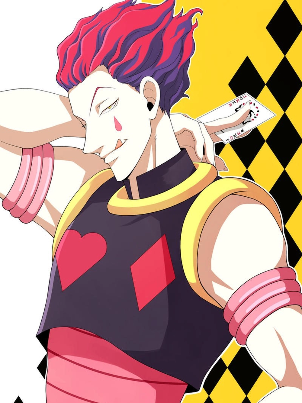 hisoka hunter x hunter biểu cảm lạnh lùng 