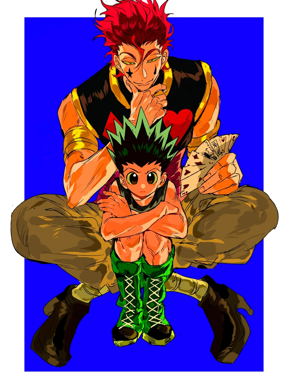 ảnh hisoka × gon đối đầu căng thẳng 