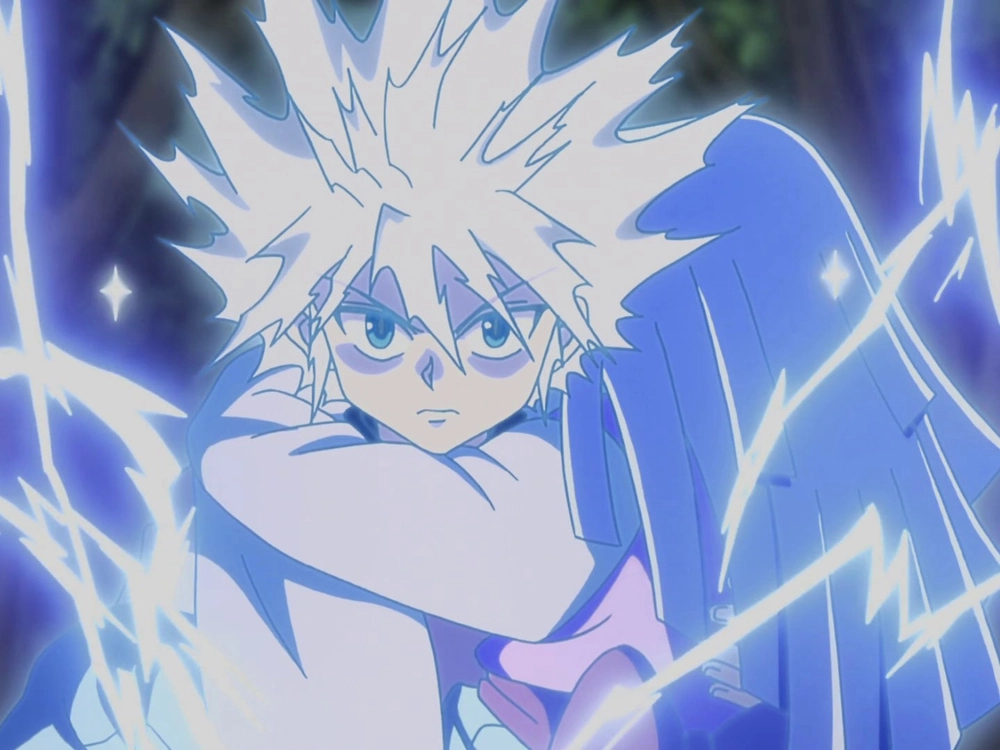 ảnh anime killua ngầu thần thái lạnh lùng