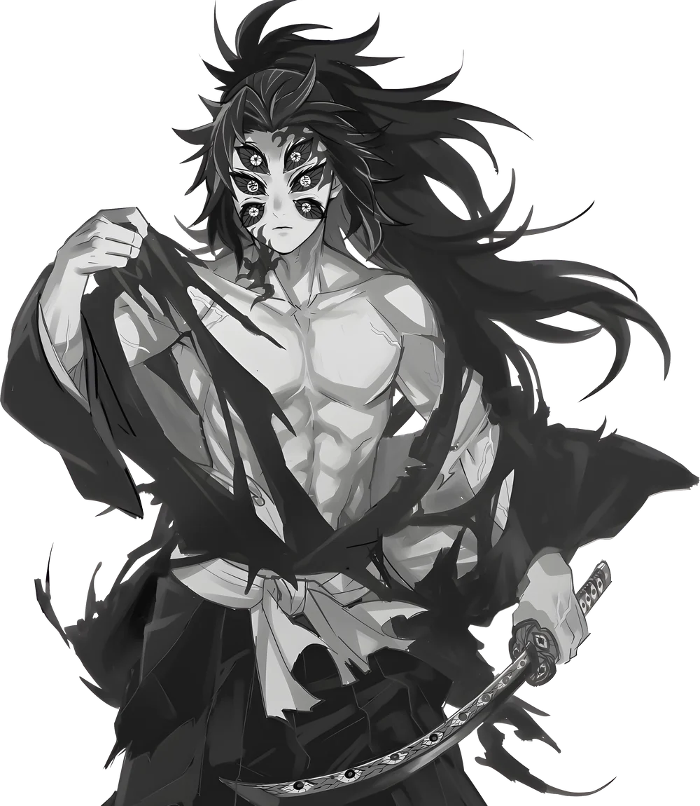 hình ảnh kokushibou tạo hình siêu thực 