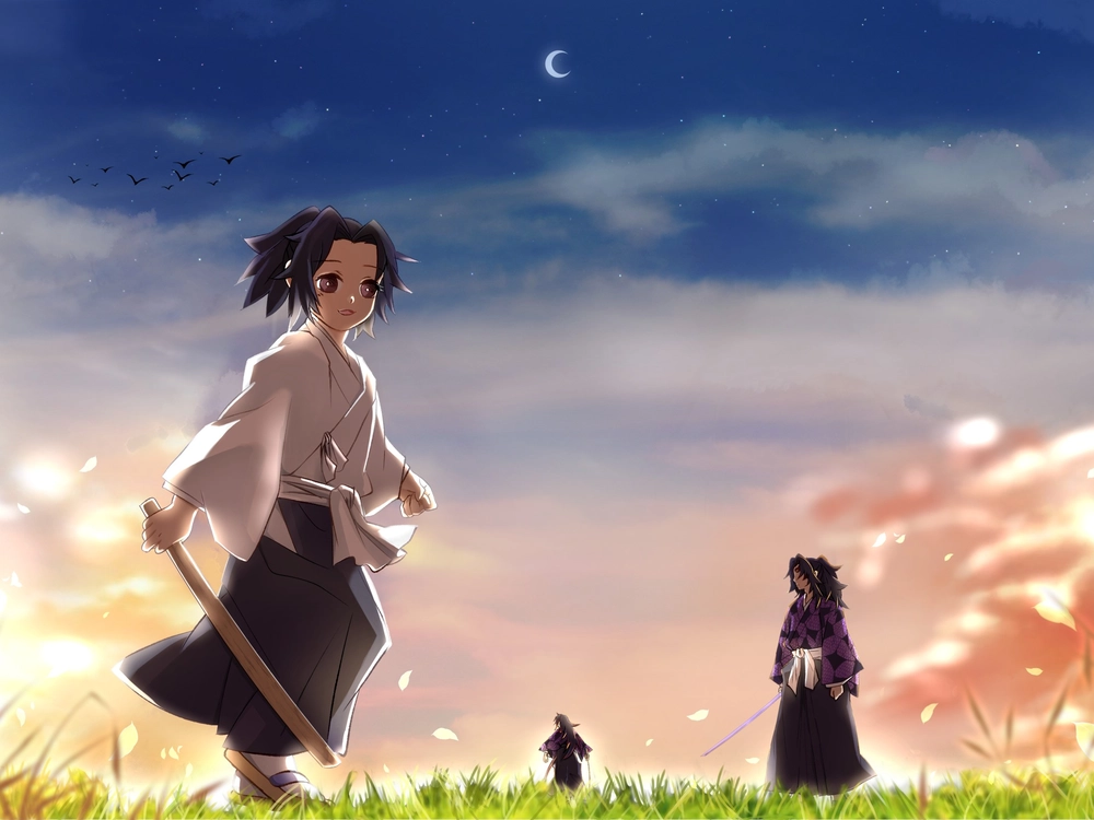 ảnh kokushibou đẹp ngầu trong demon slayer 