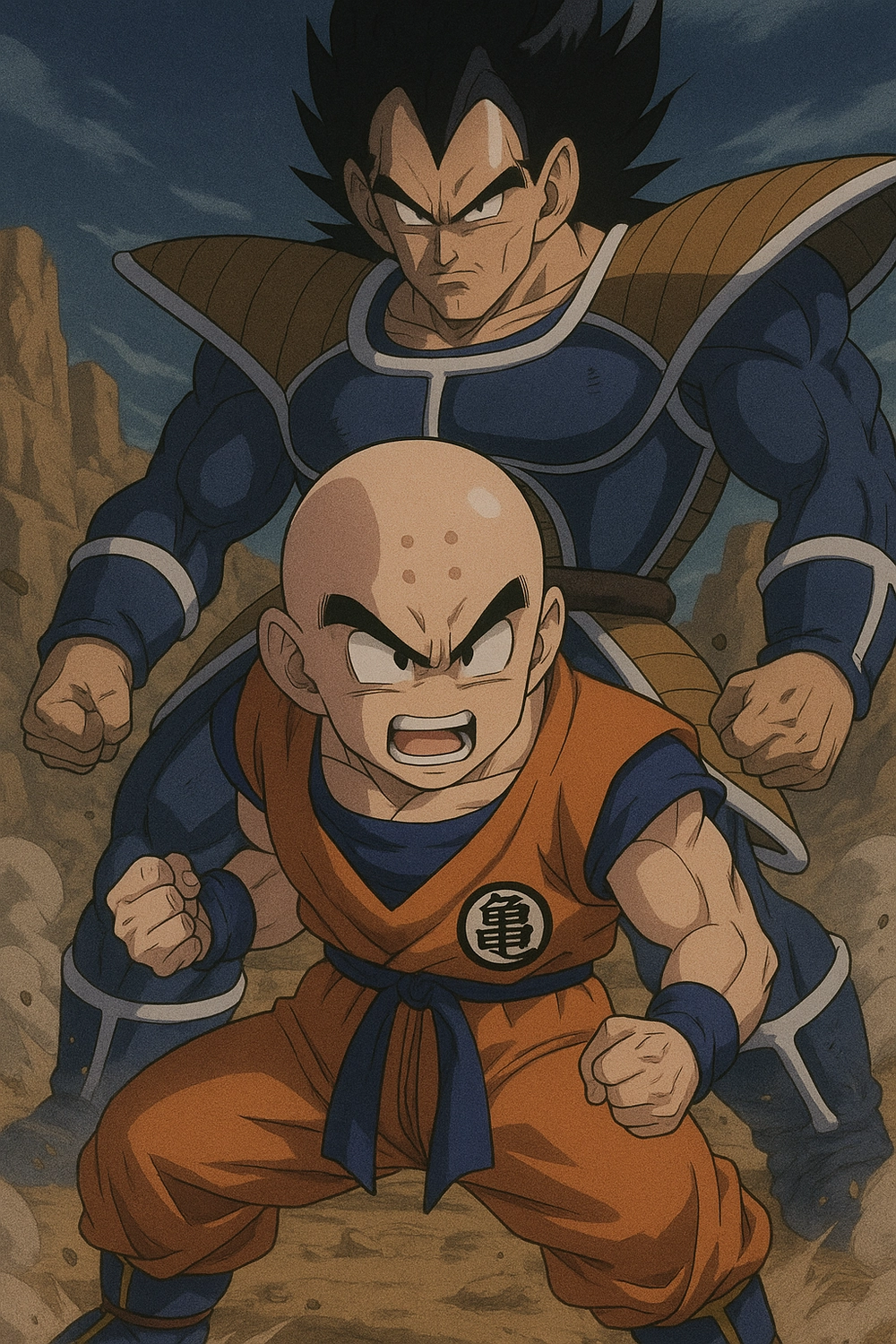 black krillin phiên bản anime